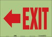 Safety Sign 10 inx14 in Glow Vinyl