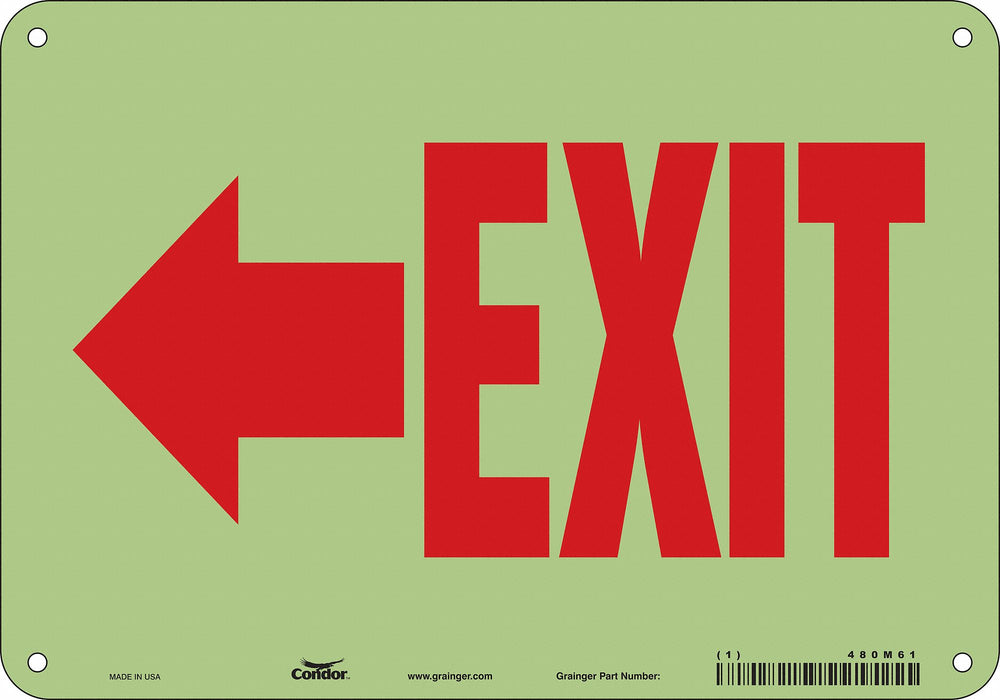 Safety Sign 7 inx10 in Polyethylene