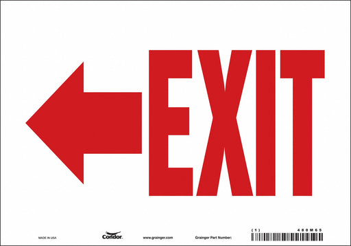 Safety Sign 7 in x 10 in Vinyl