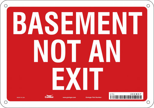 Safety Sign 7 in x 10 in Aluminum