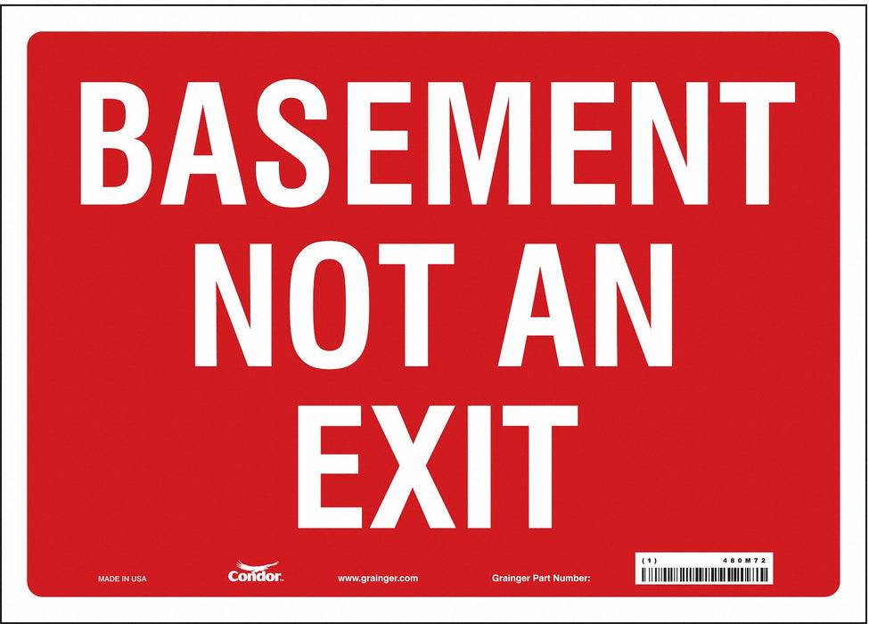 Safety Sign 10 in x 14 in Vinyl