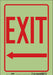Safety Sign 10 inx7 in Glow Vinyl