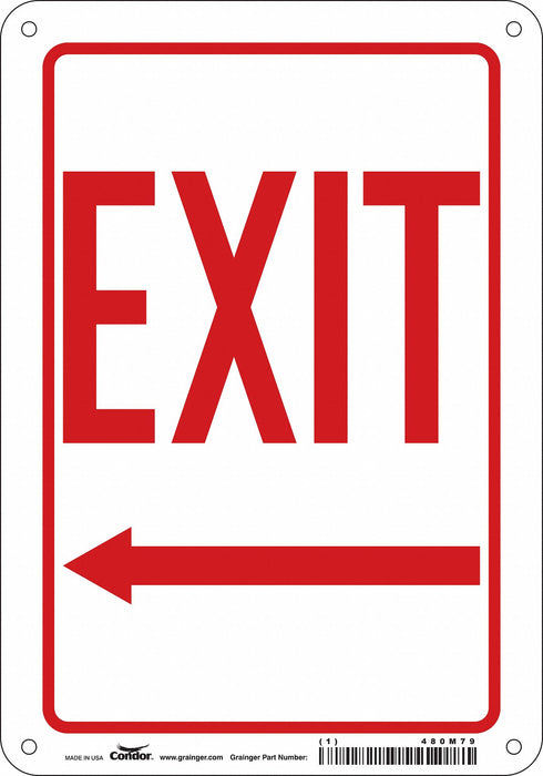 J7047 Safety Sign 10 in x 7 in Polyethylene