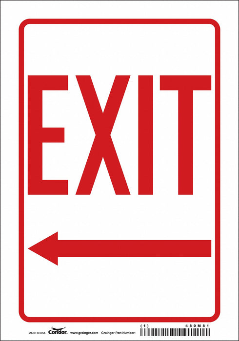 J7047 Safety Sign 10 in x 7 in Vinyl