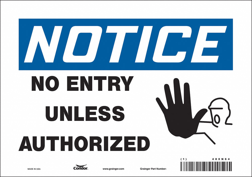 Safety Sign 7 inx10 in Vinyl