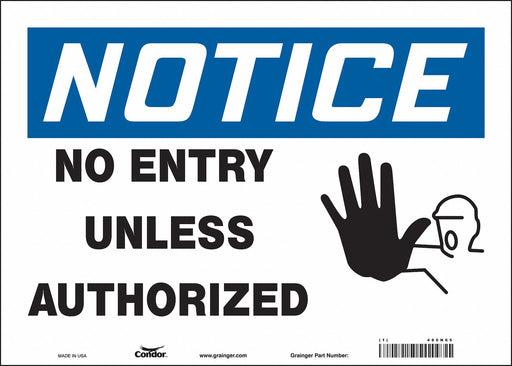 Safety Sign 10 inx14 in Vinyl