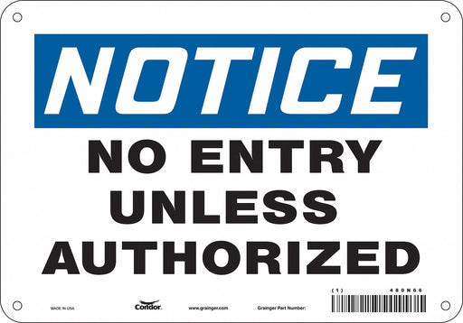 Safety Sign 7 in x 10 in Aluminum
