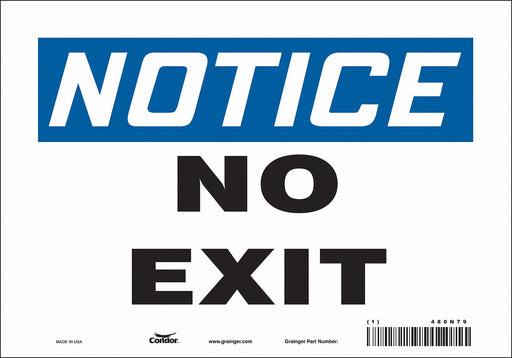 Safety Sign 7 in x 10 in Vinyl