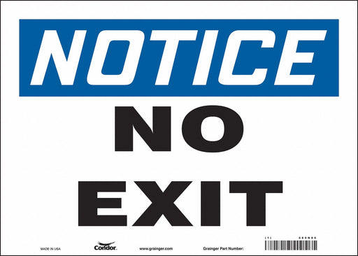 Safety Sign 10 in x 14 in Vinyl