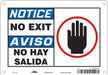 Safety Sign 7 in x 10 in Aluminum