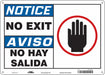 Safety Sign 10 in x 14 in Polyethylene