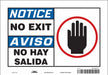 Safety Sign 7 in x 10 in Vinyl