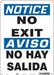 Safety Sign 14 in x 10 in Aluminum