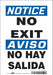 Safety Sign 10 in x 7 in Vinyl
