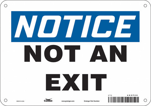 Safety Sign 7 in x 10 in Aluminum