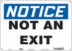 Safety Sign 10 in x 14 in Aluminum