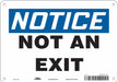 Safety Sign 7 in x 10 in Polyethylene