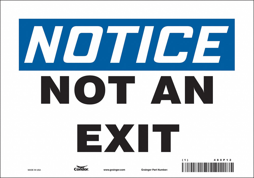 Safety Sign 7 in x 10 in Vinyl