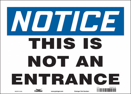Safety Sign 10 in x 14 in Vinyl