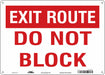 J7937 Safety Sign 10 in x 14 in Aluminum