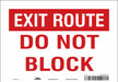 J7937 Safety Sign 7 in x 10 in Vinyl