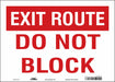 J7937 Safety Sign 10 in x 14 in Vinyl