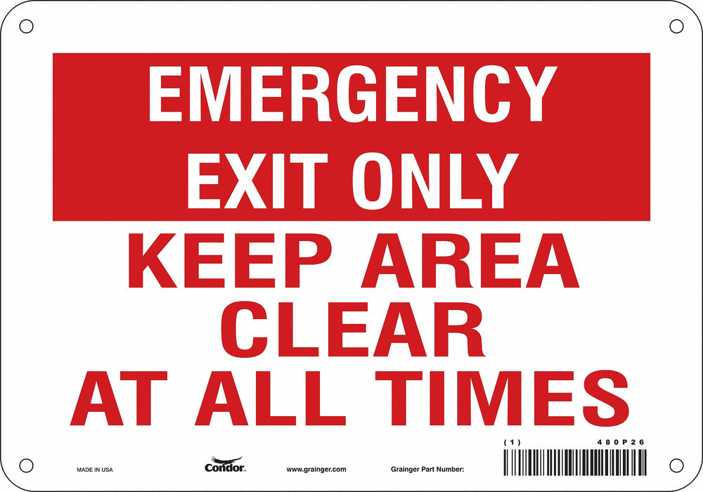 Safety Sign 7 in x 10 in Aluminum