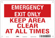 Safety Sign 7 in x 10 in Aluminum