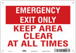 Safety Sign 7 in x 10 in Polyethylene