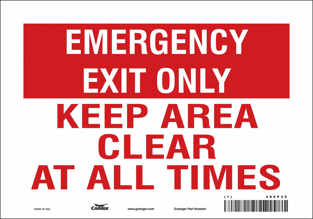 Safety Sign 7 in x 10 in Vinyl