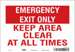 Safety Sign 7 in x 10 in Vinyl
