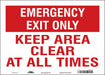 Safety Sign 10 in x 14 in Vinyl