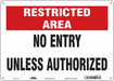 Safety Sign 10 inx14 in Aluminum
