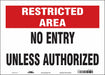 Safety Sign 10 inx14 in Vinyl