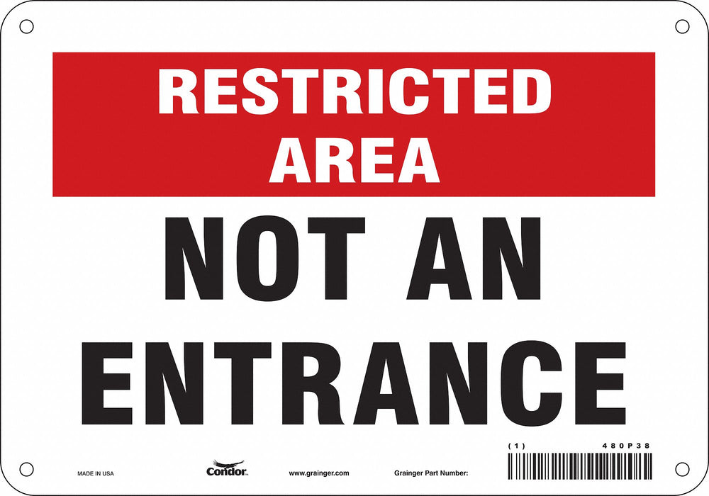 Safety Sign 7 in x 10 in Aluminum