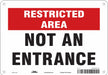 Safety Sign 7 inx10 in Polyethylene