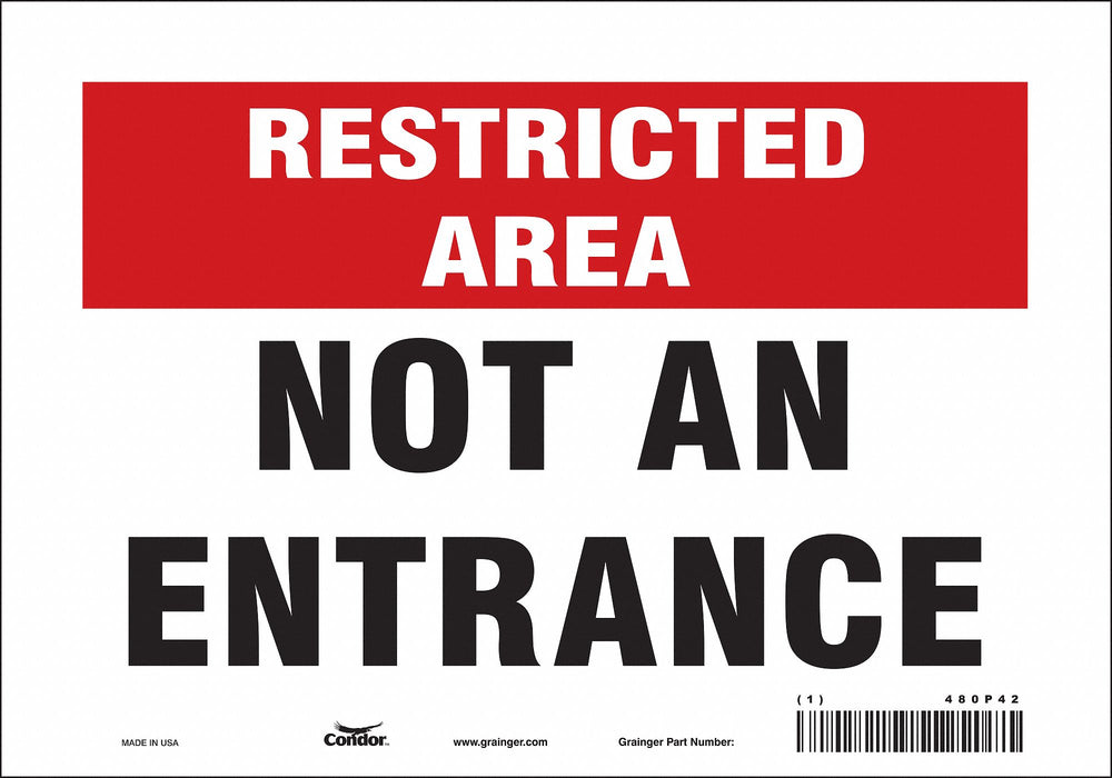 Safety Sign 7 inx10 in Vinyl
