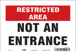 Safety Sign 7 inx10 in Vinyl