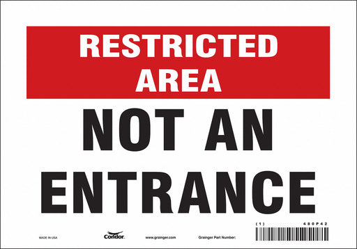 Safety Sign 7 inx10 in Vinyl