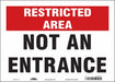 Safety Sign 10 in x 14 in Vinyl