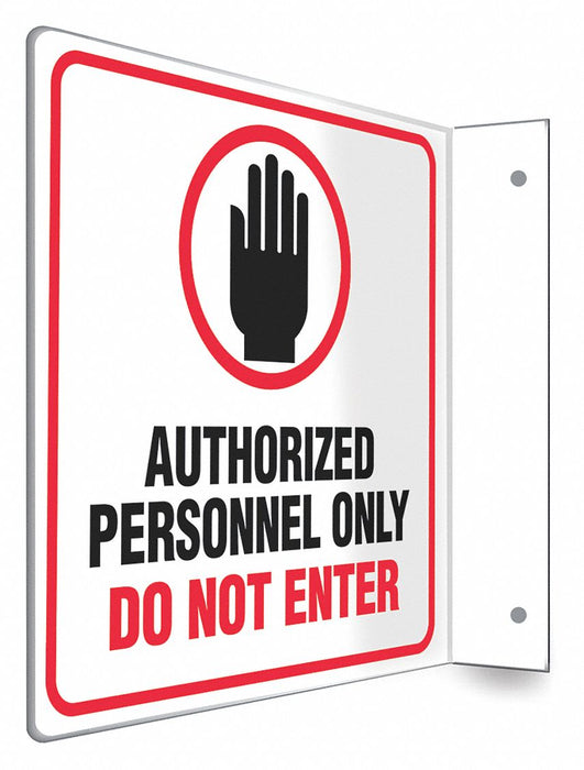 Safety Sign 8 inx8 in PETG