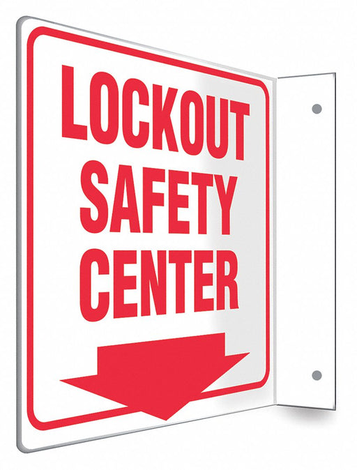 Safety Sign 8 inx8 in PETG