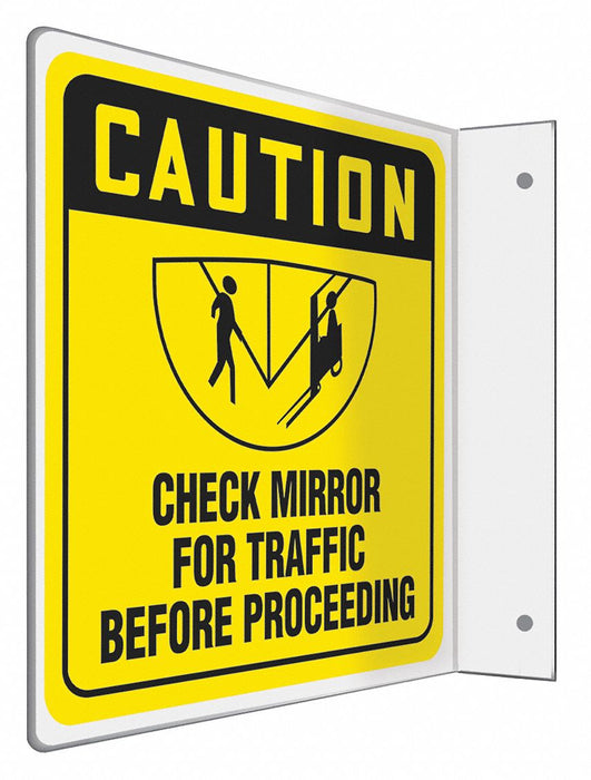Safety Sign 8 inx8 in PETG