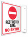 Safety Sign 8 inx8 in PETG