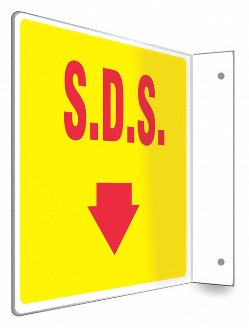 Safety Sign 8 inx12 in PETG