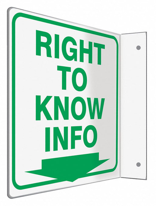 High Visibility Safety Sign 8 W 8 H