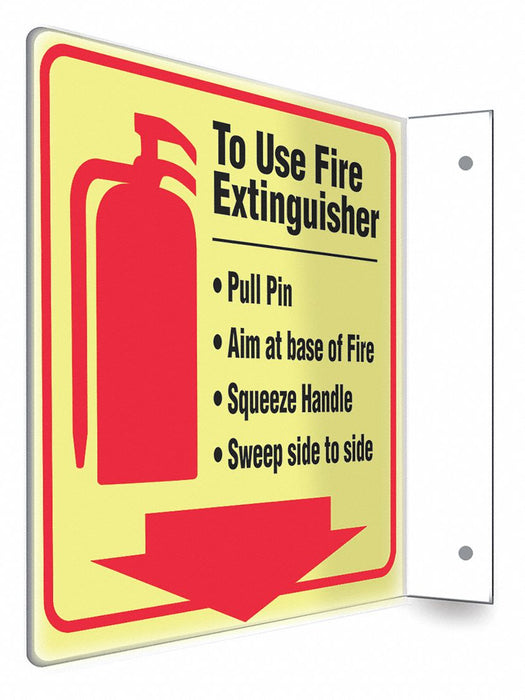 Safety Sign 8 inx8 in PETG