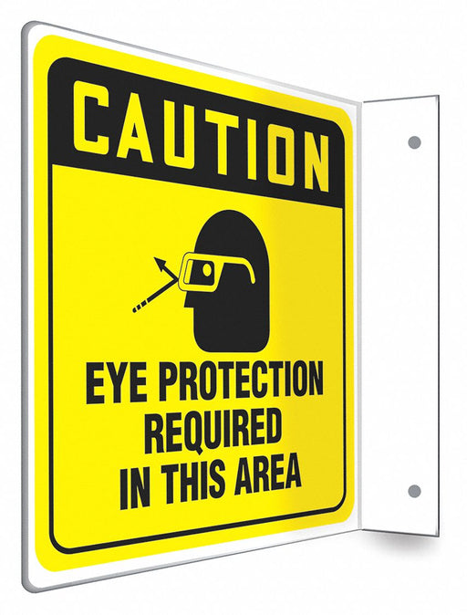 Safety Sign 8 inx8 in PETG