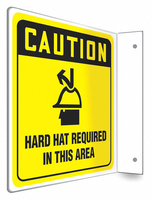 Safety Sign 8 inx8 in PETG