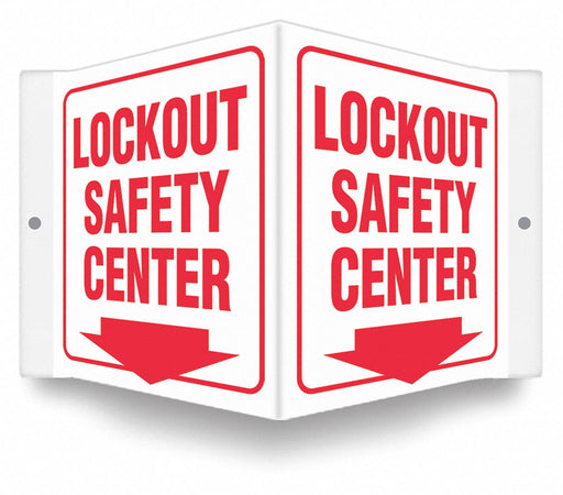 Safety Sign 6 inx8 1/2 in PETG